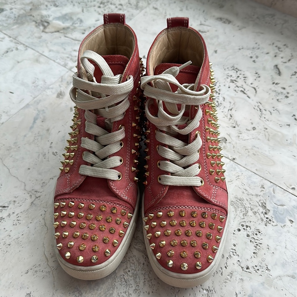 Louboutin Spike Sneaker High Tops